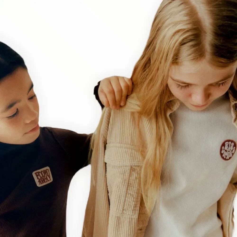 ZARA Kids | Cream | RIBBED HIGH NECK T-SHIRT